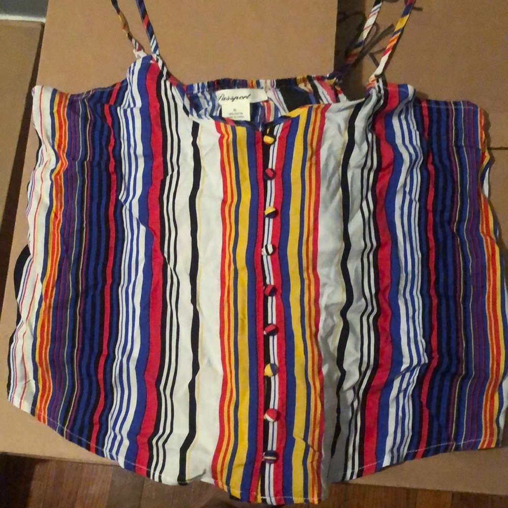 Colored stripes tank